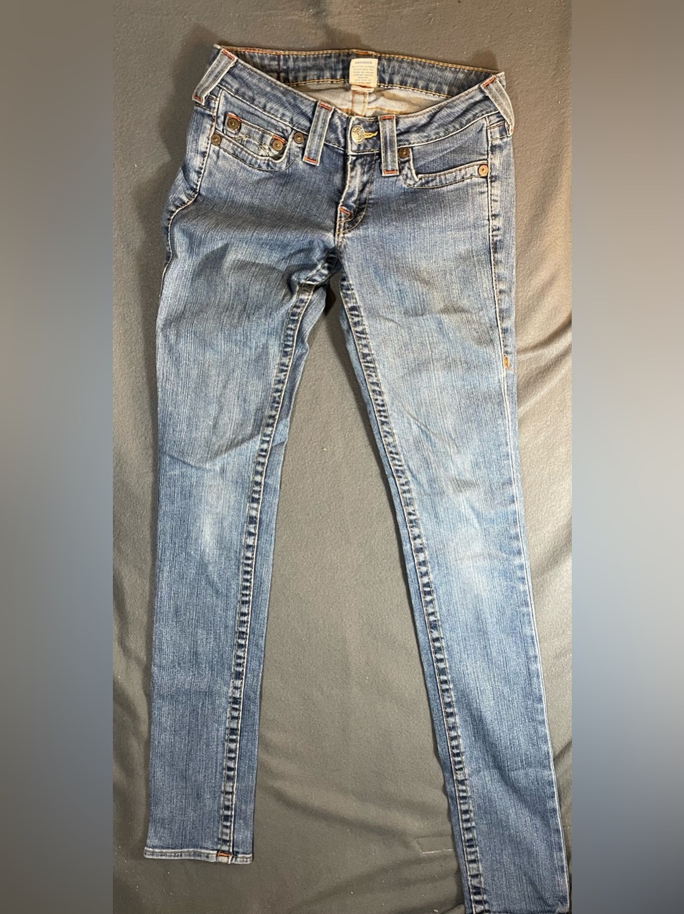 True Religion Stella Low Rise Skinny Jeans Size 25 Made in USA